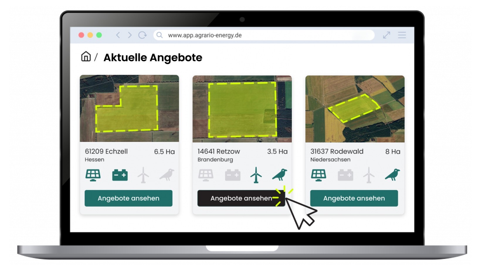 Plattform Mockup Agrario